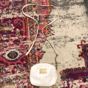 White Leather Michael Kors Shoulder Bag